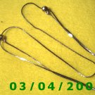  28" Silver Necklace w/Gold connectors (adjustable) (058)