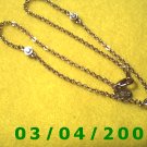 18" Gold Plated Necklace by Nolan Miller (059)