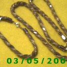 19" Twisted Gold Chain Necklace w/Matching 7" Bracelet (034)