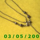 15 1/2" Silver Necklace w/Beads (021)