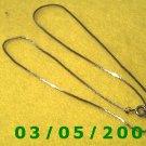 18" Silver Necklace (022)