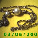 29" Gold Necklace w/Pearls n tassle (015)