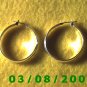 Silver Hoop Earrings 1 1/4" (016)