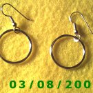 Gold Plated Hoop Earrings 7/8" (017)