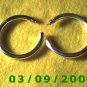 2" Silver Hoop Pierced Earrings (032)
