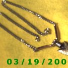 Silver Arrow Head Necklace  (E-3005)