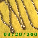 30" 3mm Gold Necklace (E-4001)