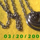 30" 5mm Silver Necklace w/Hearts (E-4002