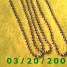 36" 4mm Gold Necklace  (E-4006)