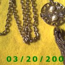 36" 5mm Gold Necklace w/Medallion n Tassle  (E-4007)