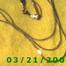 18" 2mm 3 Strand Gold Necklace  (E-4009)
