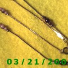 29" 1mm Gold Necklace w/beads  (E-4010)