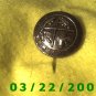 1 1/4" Bronze Button, Plastic  (R001)