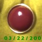 1" Button Cover Brass  (R004)