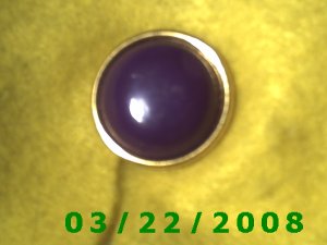 15/16" Brass Button Cover Maroon  (R005)