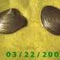 1 3/8 x 1 7/16" Gold Button Cover (Clam  (R009)