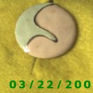 1 3/16" Gold Charm  (R048)