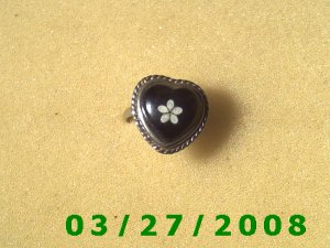 Mood Rings Adjustable (Glow in the Dark).......(Heart) (002)