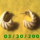 Ivory Pierced Earrings (007)