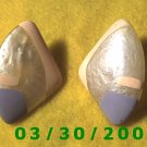  Painted Shell Pierced Earrings  (032)