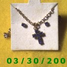 December Birthstone Necklace and Earrings Set Turquoise(010)