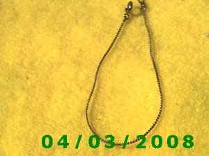 wide Gold Bracelet   (001)