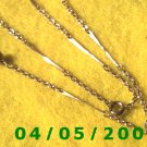 Gold Necklace w/knots and bars    E5012