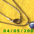 Silver Necklace w/Charm    E5028