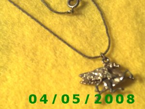 Silver Necklace w/Flying Horse    E5029