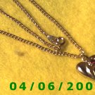 Gold Necklace w/Charm     E5036
