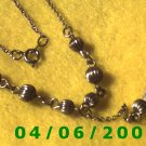 Silver Necklace w/Charm     E5037