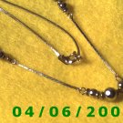 Silver Necklace w/Beads     E5039