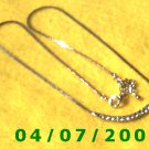 Silver Necklace w/Cz's    E5041