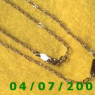 Gold Necklace w/Beads     E5043