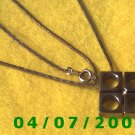 Gold Necklace w/Charm    E5044