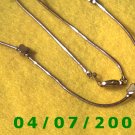 Gold Necklace w/Hearts     E6001