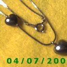Gold Necklace w/Hearts     E6004