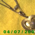 Gold Necklace w/Heart     E6006