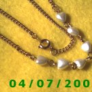 Copper Necklace w/Hearts    E6007