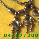 Silver Necklace w/Charms    E6009