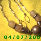 Silver Necklace w/Beads     E6013