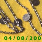 Silver Necklace w/Charms      E6021