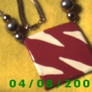 Gold Necklace w/2 3/8" Square Charm     E6023