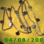 Silver Necklace w/Charms      E6021