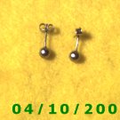 Silver Pierced Earrings     Q002