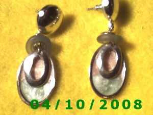 Silver Pierced Earrings     Q013