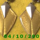 Gray and Yellow Pierced Earrings     Q1002