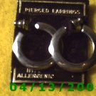 Circle Silver Pierced Earrings         Q2029