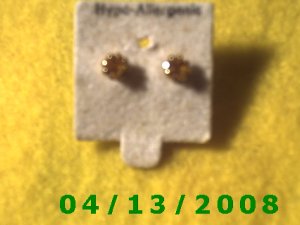 Topaz Stud Pierced Earrings        Q2031