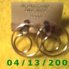  Circle Gold Filled Pierced Earrings     Q2012